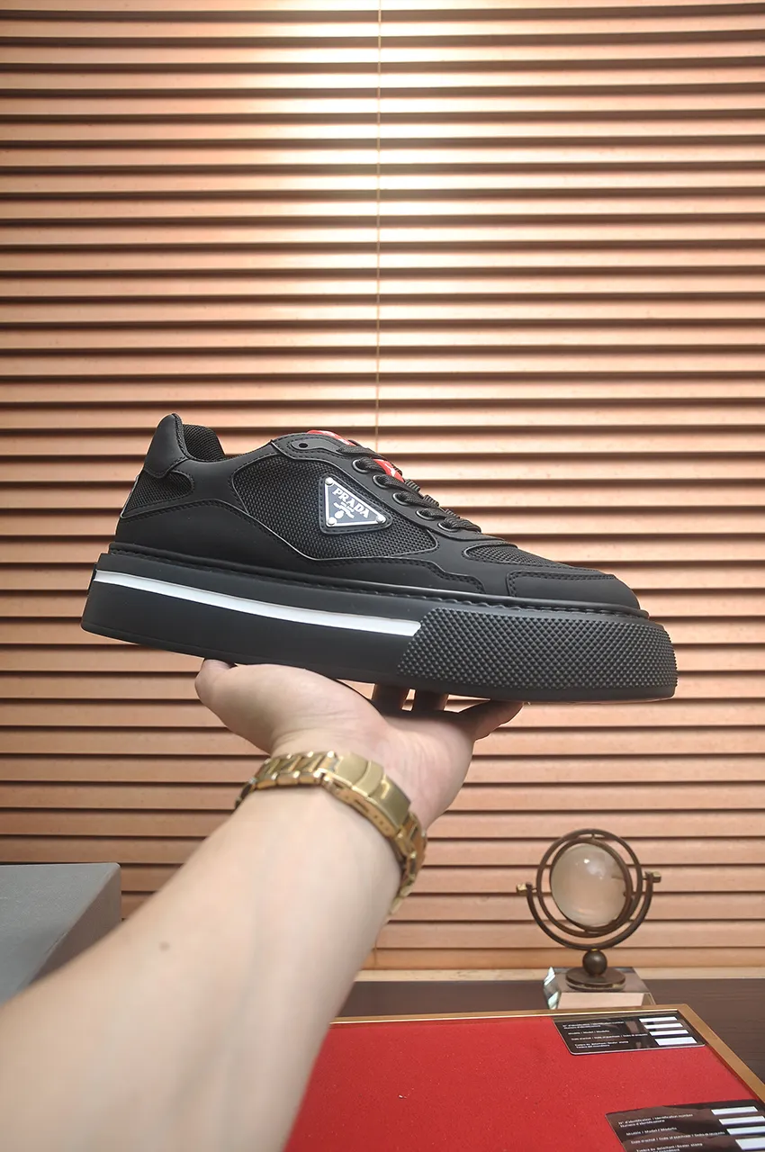 Men's shoes 💰580💶【PRADA】Top original, new season, high quality original goods, top imported calfskin with original imported glue, imported cowhide inside with original cowhide feet, original outsole! Quality guaranteed! Code 38-45 (45 customized)